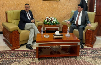 On December 04, Ambassador Soumen Bagchi called on H.E. Mr. Sattam Jadaan Al-Dandah, Ambassador of Syria to Iraq.